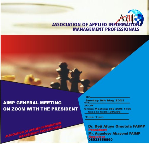 Online Meeting with the AIMP president